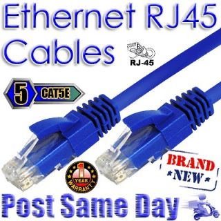 Ethernet Network RJ45 Cat5e LAN Cable Lead 1M 2M 5M 10M 15M 20M 25M 
