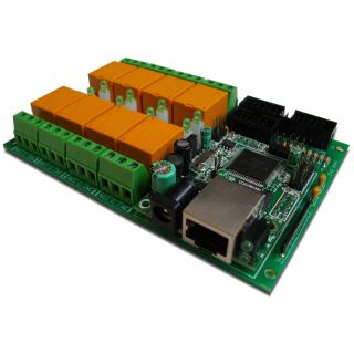 Internet/Ethernet 8 Relay Channel Board   thermoregulator with Web and 