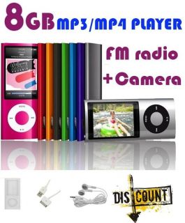 5th Gen Mp4  8 GB Player Camera & Movie player LCD Screen, FM 