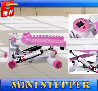 Pink Portable Mini Stepper Office Home Exercises W/ TIMER SPORTLINE