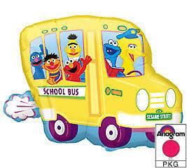 Sesame Street Bus Elmo Big Bird Ernie Party Balloon