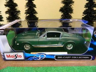 Maisto Special Edition 118 Die Cast 1967 Green Ford Mustang GTA 