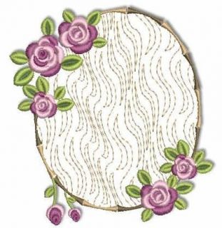 Lacy Rose Floral Machine Embroidery Designs 4x4 CD