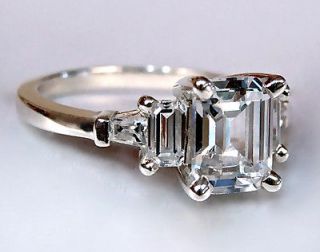 emerald cut diamond engagement ring in Engagement Rings