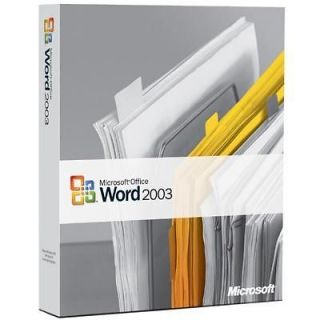 New Microsoft Word 2003 Included on Works Plus 2008 Comp w/XP, Vista 