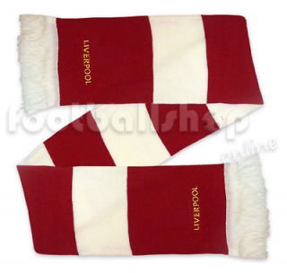 Liverpool Colours Red & White Bar Scarf Brand New Packaged
