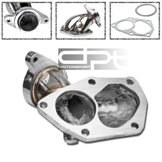 EVO 8/9 CT9A ELBOW STAINLESS EXHAUST 4G63 TURBO DUMP/DOWN PIPE+O2 BUNG 