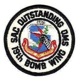 19th BOMB WING SAC OUTSTANDING OMS   U.S.A.F. PATCH