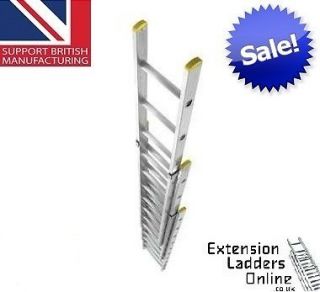 Lyte Ladder Triple/Treble/3 Section Extension Ladder 10.2m Fully 