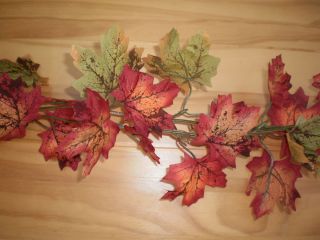 MAPLE LEAF GARLAND 6 FALL WEDDING MUST Amazing Fall Colors Red 