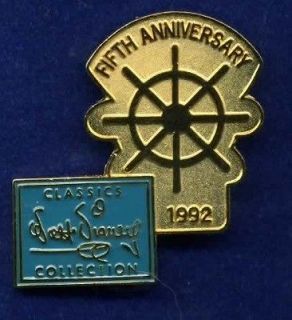 DISNEY WDCC 5TH ANNIVERSARY 1992 SHIPS WHEEL PIN LE