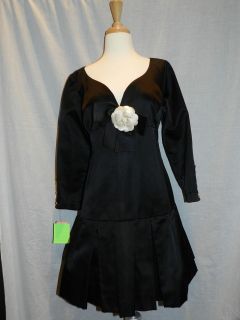 FAB Black Vintage CHANEL Dress Sz 38/40