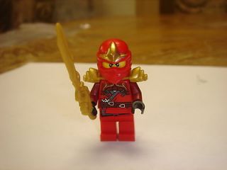   Red Ninja KAI ZX minifigure WITH GOLDEN DRAGON SWORD OF FIRE new