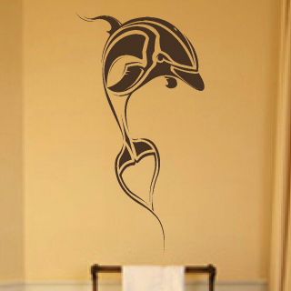 TRIBAL DOLPHIN BATHROOM wall sticker art decal giant tattoo picture 