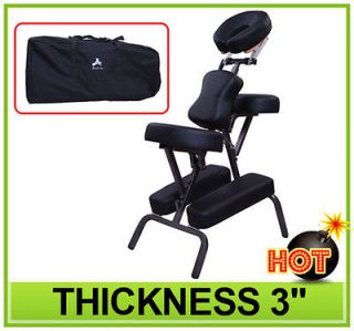 NEW PORTABLE MASSAGER CHAIR TATTOO SPA SALON W/ Carrying Bag Black 