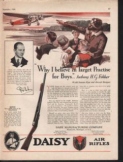 FA 1928 DAISY AIR RIFLE PELLET REPEATER PLYMOUTH FOKKER AVIATION 
