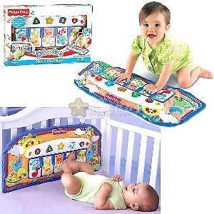 FISHER PRICE KICK & PLAY BABY MUSICAL PIANO WITH LIGHTS COT PLAYPEN 