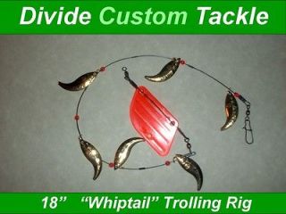 USA Custom Trolling Pop Gear Gold 18 Whiptail Trout Walleye Bass 