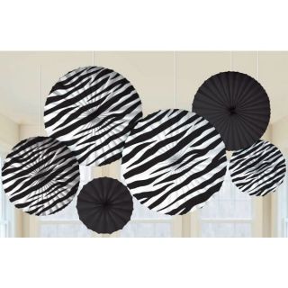   Animal Print FAN DECORATIONS ~ Bridal Shower Birthday Party Supplies
