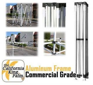 10X10 Canopy Tent Commercial Grade White Aluminum Frame