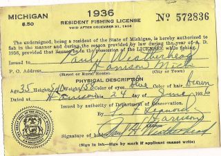 michigan fishing license in Fishing