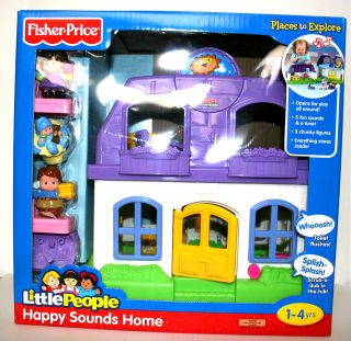 FISHER PRICE LITTLE PEOPLE HAPPY SOUNDS HOME AGES 1 4 YRS BRAND NEW