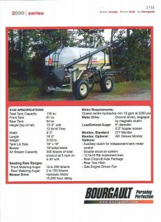 Farm Equipment Brochure   Bourgault   2135   Seed Auger Blower   2005 