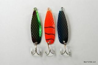 Trolling Spoon Fishing Lures 4 Pike Trout Bass Salmon