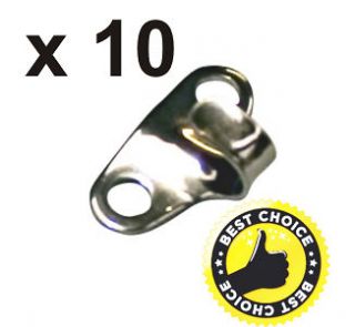 10x Stainless Steel Lacing Hook BOAT COVER CANOPY AWNING TRAILER TENT