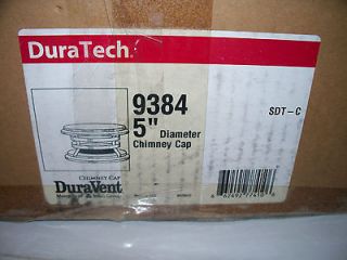 Duratech 9384 5 Diameter Class A Chimney Pipe Cap Duravent STAINLESS 