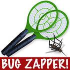 Green Electronic Insect Bug Electric Fly Zapper Swatter Set