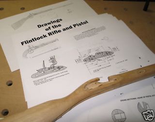 Build a Flintlock Rifle, Pistol Full Plans, Blueprints