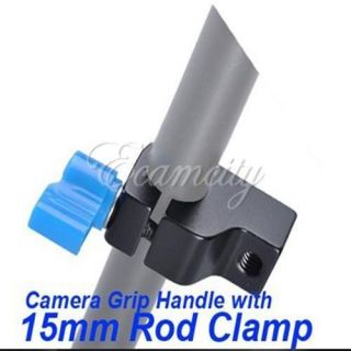 Thread 15mm Rod Clamp Holder for DSLR Rig Rail Support Magic Arm 