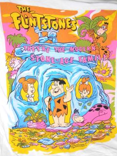 Vintage Two Sided T shirt / Night Shirt Flintstones   One Size Fits 
