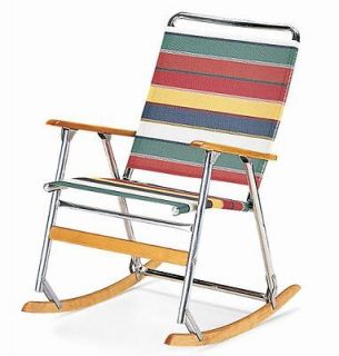   CASUAL 711 outdoors Sun+Sand Folding Beach Rocking Chair +choices+ USA