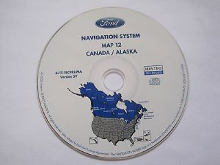 2003 2004 2005 Ford navigation system CD map 12 CANADA/ALASKA version 