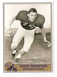   Thompson Washington Huskies Football Greats Football Trading Card #35