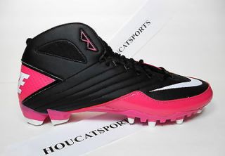   Mens Nike Super Speed TD 3/4 Football Cleats Black & Pink BCA molded