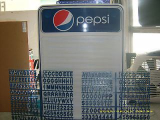 New never used countertop pepsi menu board w/letters & numbers set