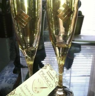 Franco Veterie E Cristallerie Champagne Toasting Flutes
