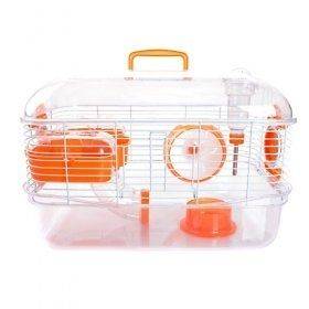 Level Translucent Hamster Gerbil Cage House w/Accessary Water Bottle 