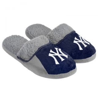 New York Yankees MLB Baseball Soft Sherpa Team Logo Slippers 2012 New 