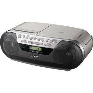 NEW Sony Portable Boombox CD AM/FM Radio Cassette Recorder Player 