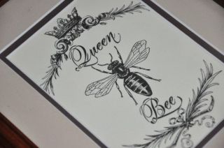 QUEEN BEE Chic Shabby COUNTRY FRENCH Picture Print 8x11