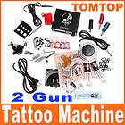 Pro Complete Tattoo Beginner Kit Set Machine 2 Gun needles Inks Supply 