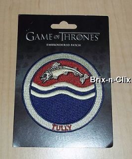 Game of Thrones Embroidered Patch Tully 3 Officially Licensed USA 