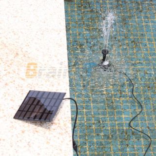 Solar Water Pump Power Panel Kit Fountain Pool Garden Pond Submersible 