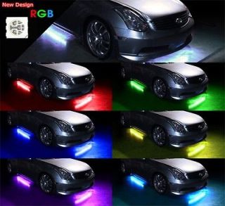   LED Light Strip Bar Under Car kit Strobe Knight Rider Scanner 4x 12