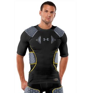 New Under Armour heat MPZ shirt SM men padded mid impact compression 