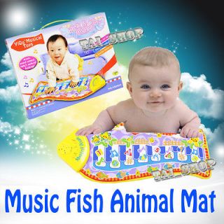   Toy Baby Gift Kid Fish Music Piano Animal Mat Touch Kick Play Fun Mat